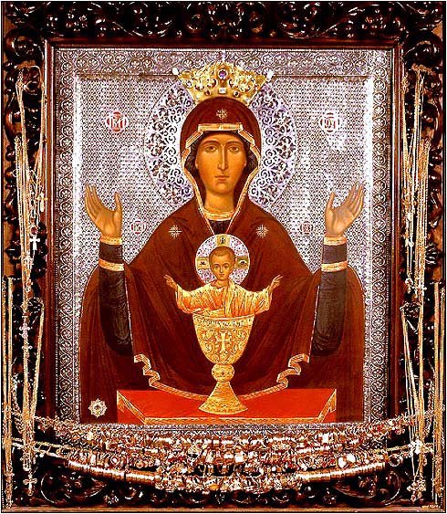 Икона Пресвятой Богородицы «Неупиваемая Чаша» в Высоцком монастыре