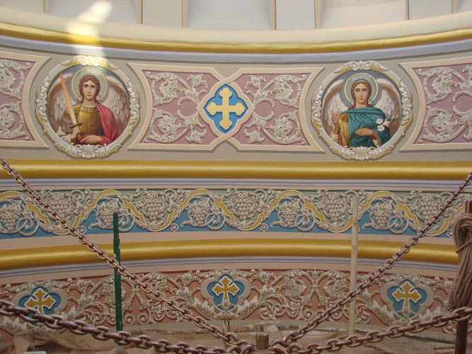 Орнамент в росписи купола